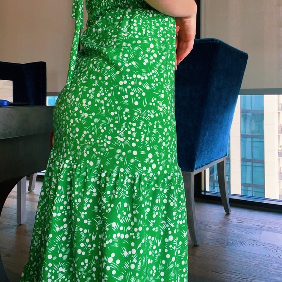 Green Floral Maxi Dress - Picture 4 of 5